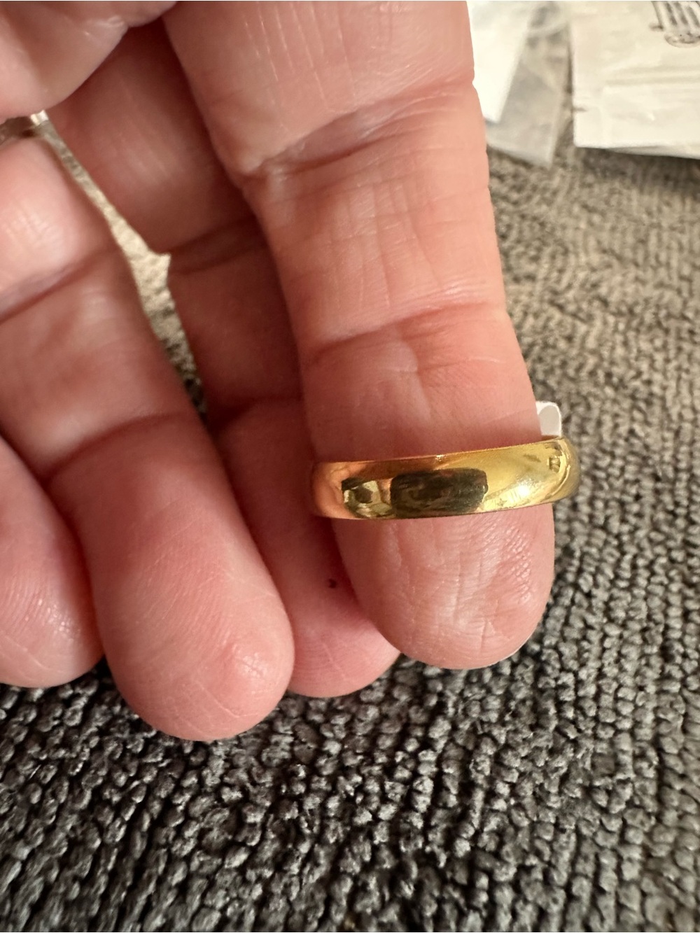Classic Gold Band Ring - Women Jewelry size 7